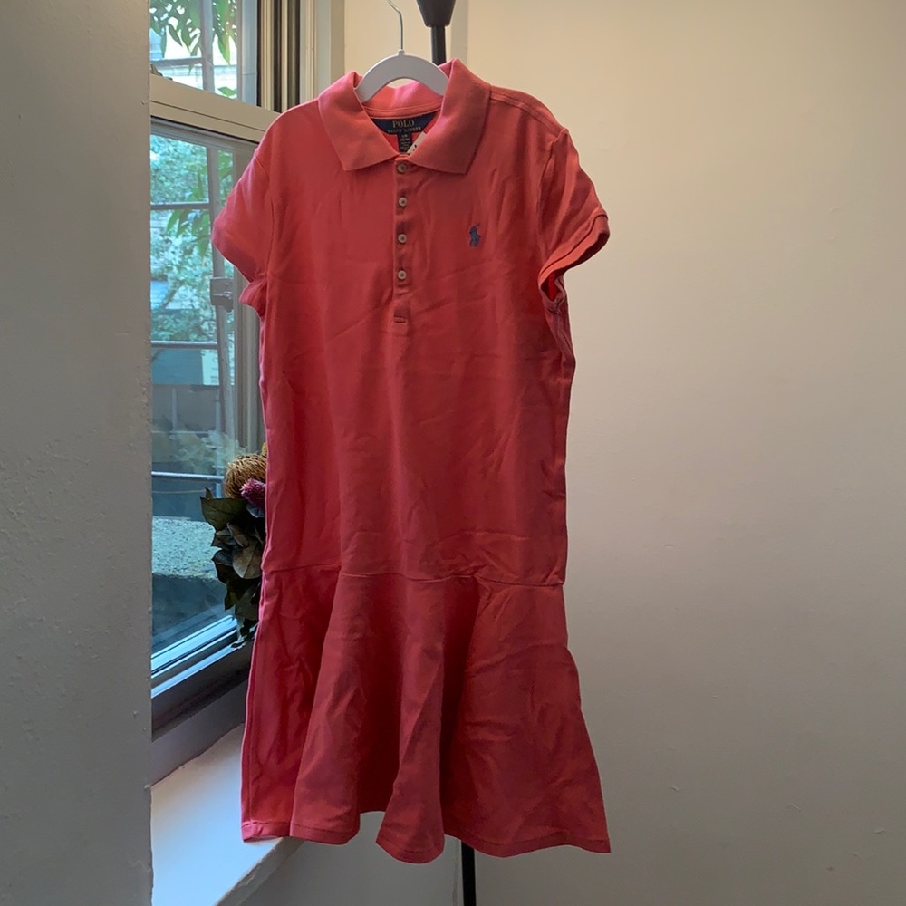 Polo Ralph Lauren pink polo dress L 12-14
